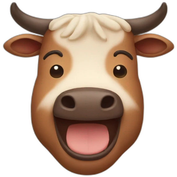 Smiling beef emoji