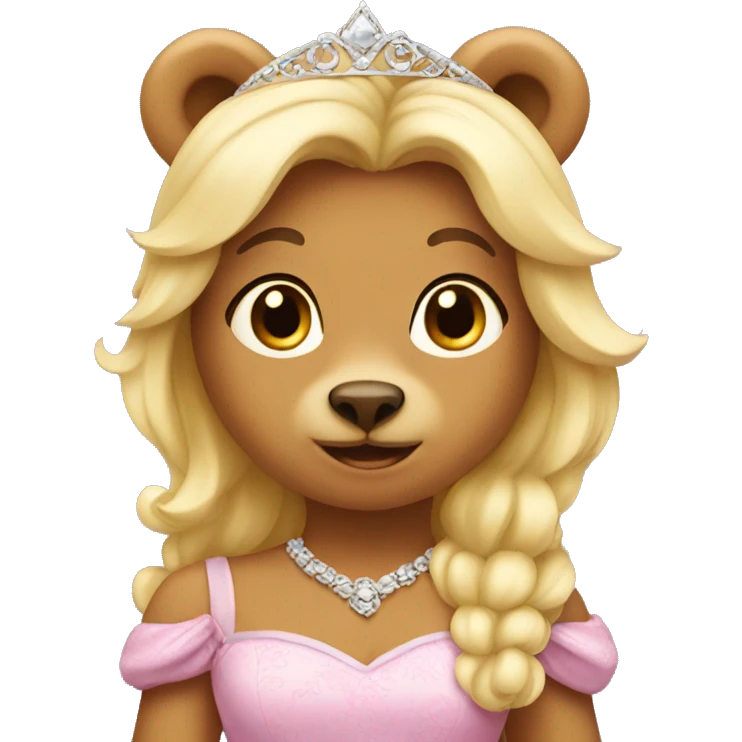 Princess bear emoji