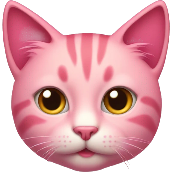 Pink cat emoji