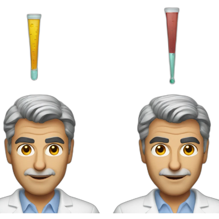 George Clooney scientist emoji