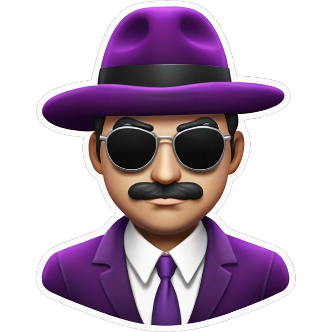 Purple mafia emoji emoji