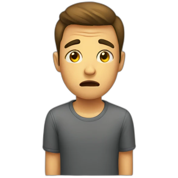 anxious emoji