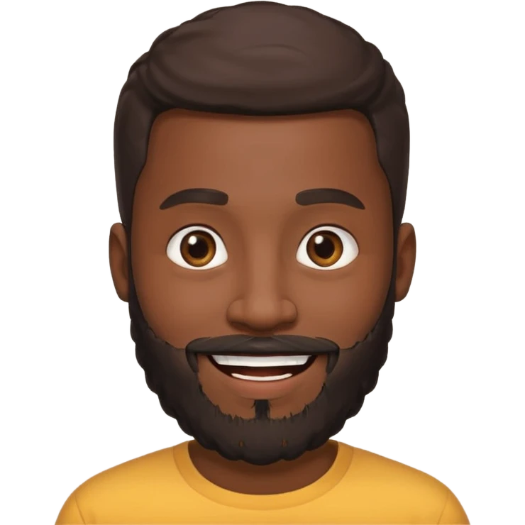 bearded black man emoji