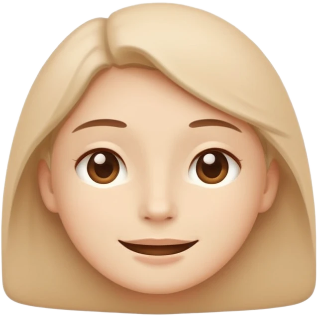 minimal flat emoji of a calm face,
soft closed-mouth smile,
relaxed eyes,
gentle and balanced emotion,
pastel beige and warm tones,
modern wellness app style,
no cartoon exaggeration,
transparent background,
vector style
 emoji