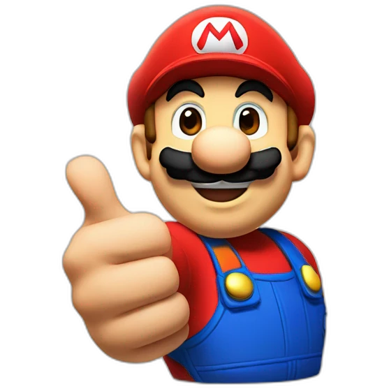 mario thumb up emoji
