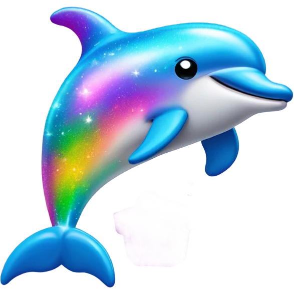 Cute Lisa frank sparkle dolphin  emoji