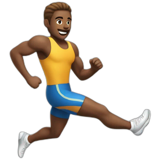 guy sprinting emoji