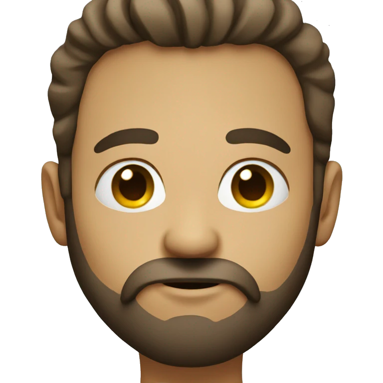 Face with beard emoji
