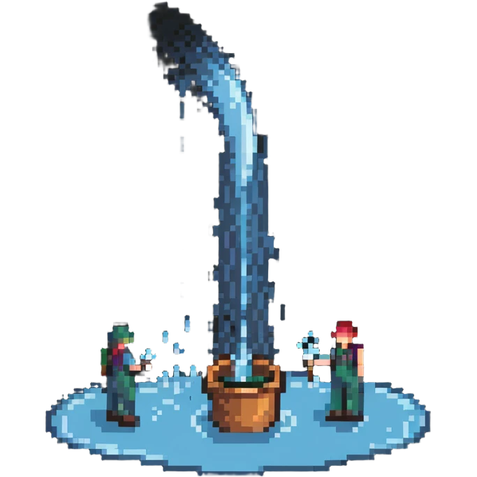 people spraying water on the left side emoji