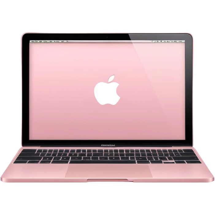 Light pink MacBook  emoji