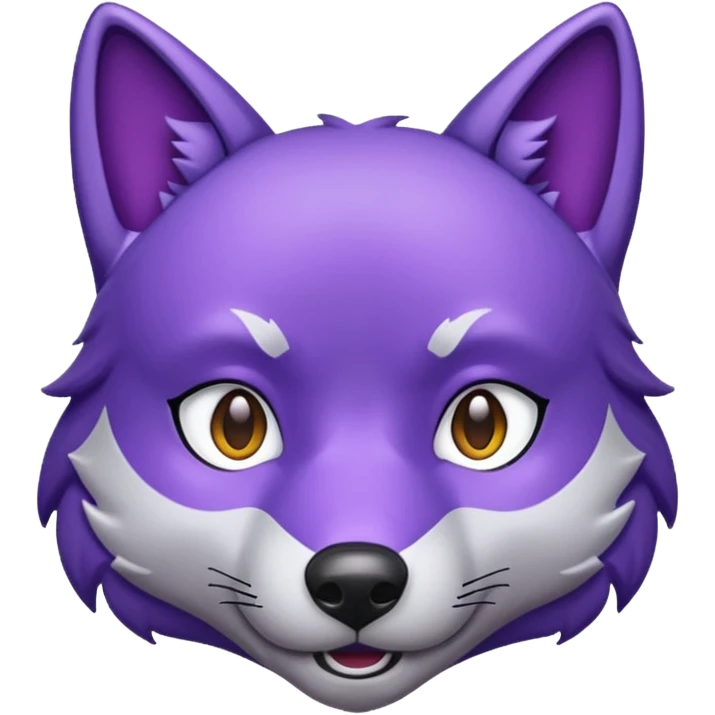 emoji of purple wolf emoji