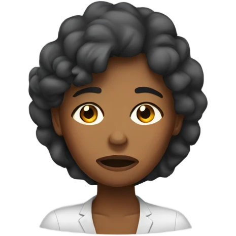 Woman hangover emoji