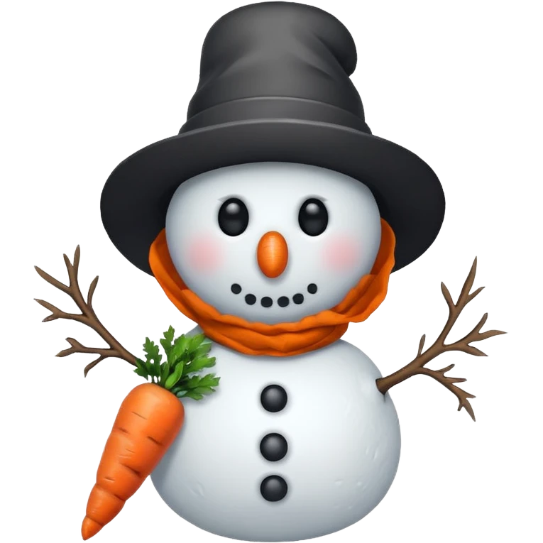 snowman with hat emoji