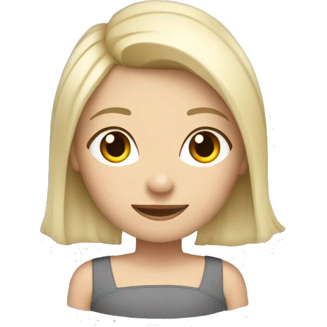 Femme blonde avec staffy gris et blanc  emoji