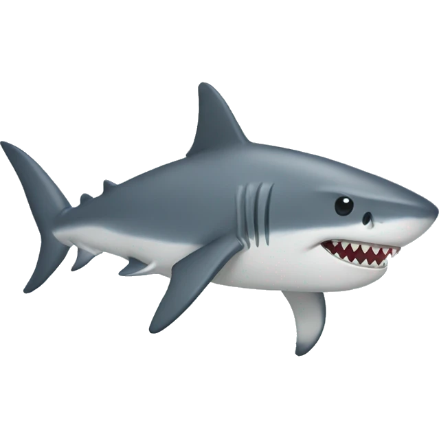 Shark with a tutu on emoji