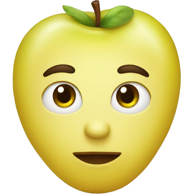 manzana amarilla emoji