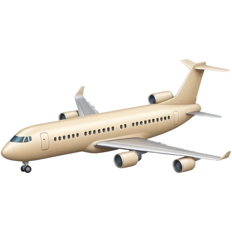 long light beige airliner emoji