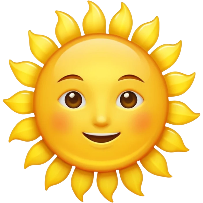 sun without face emoji
