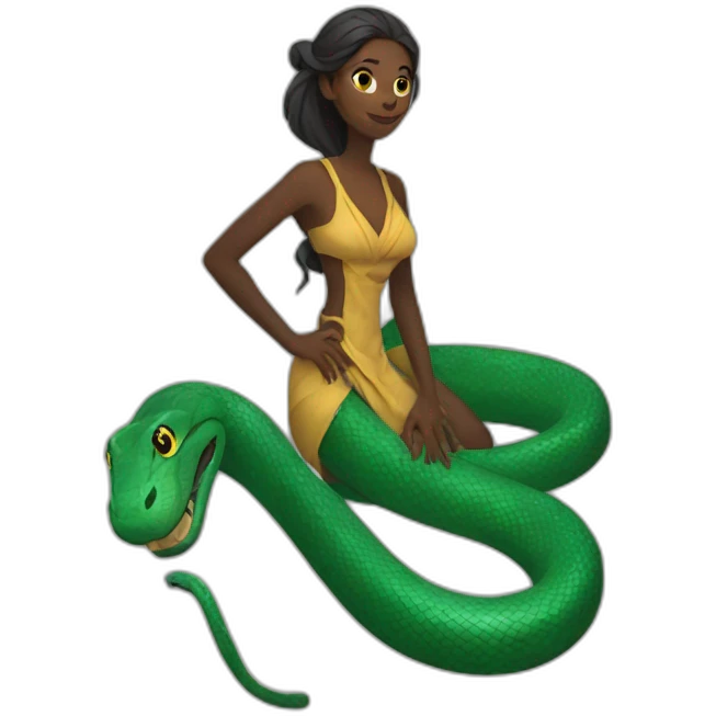 Snake woman emoji