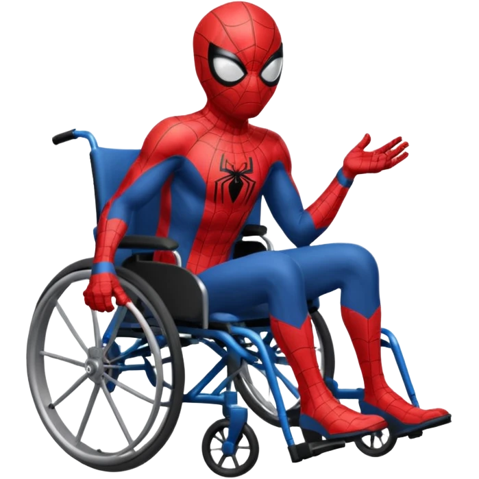 spiderman  on wheelchair  emoji