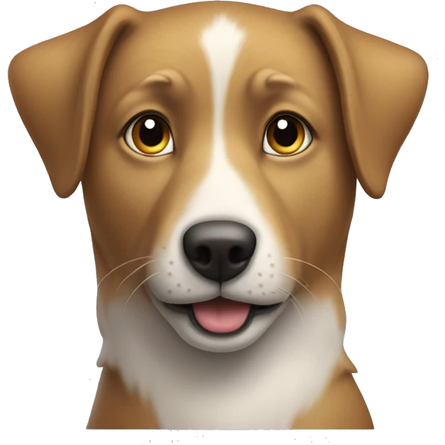 Hund küsst eine Katze emoji