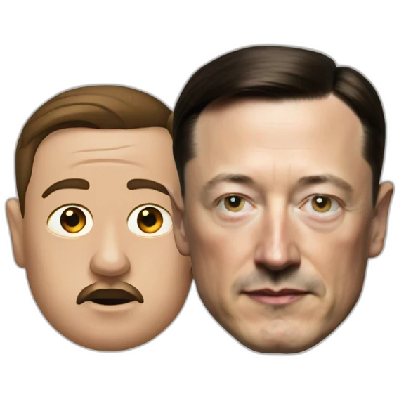 Hitler ans elon musk emoji