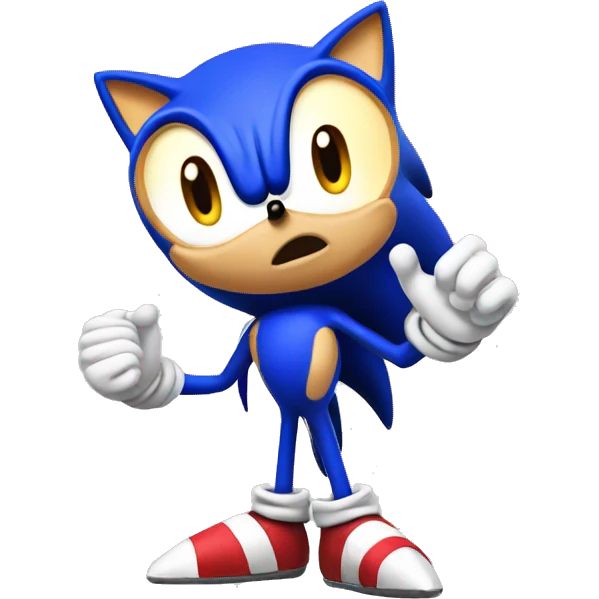 Sonic saludando  emoji