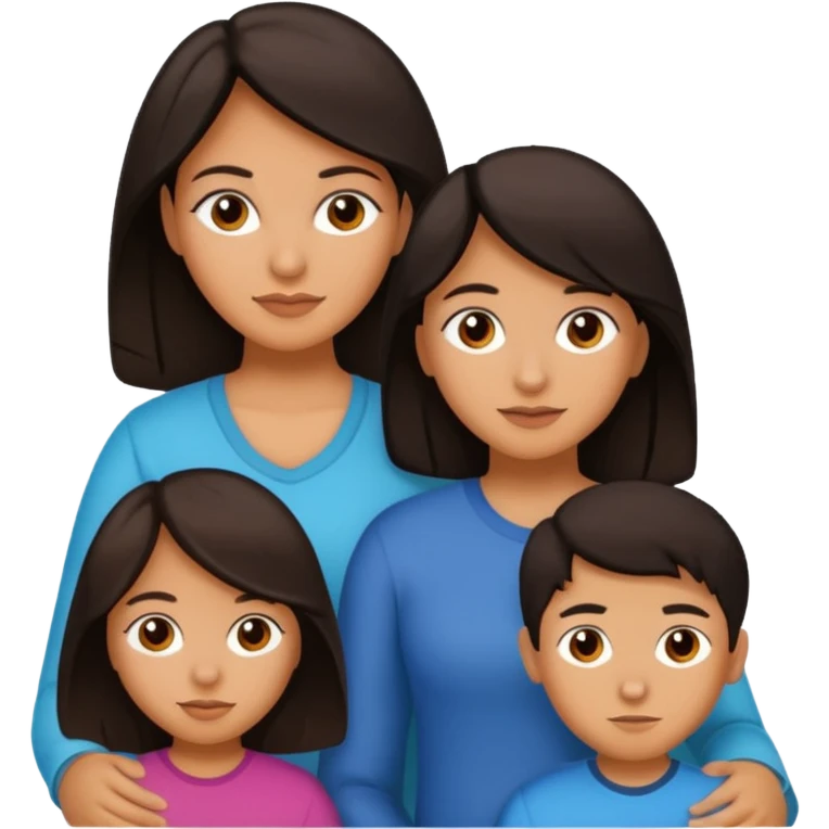 Latin mom with 3 kids. 15 year old girl. 13 year old boy and a 3 year old girl. emoji