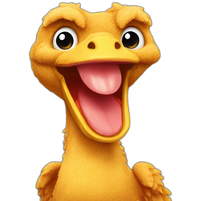 Dino chicken nugget emoji