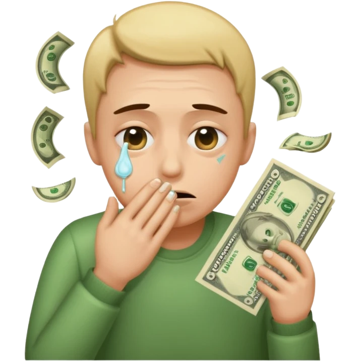 money eyes vomiting emoji