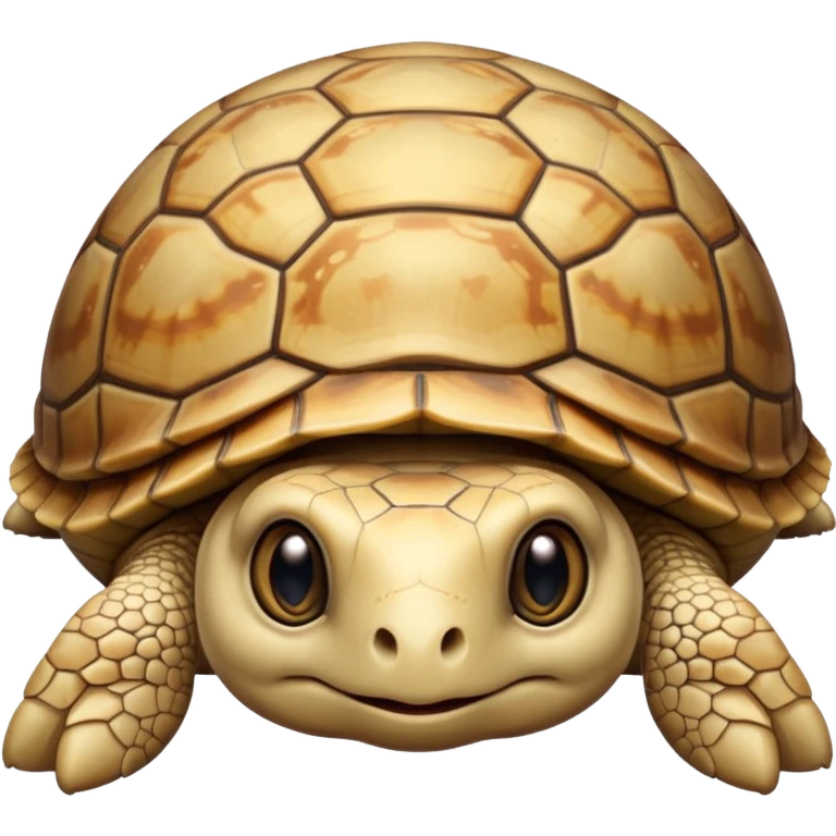 a cute beige domestic turtle  emoji