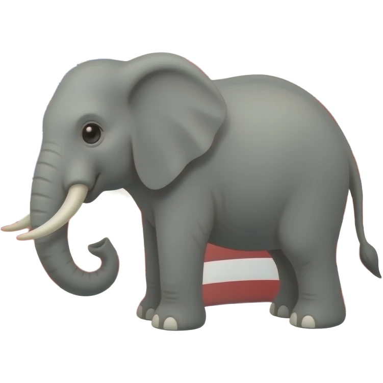 Elephant flag emoji