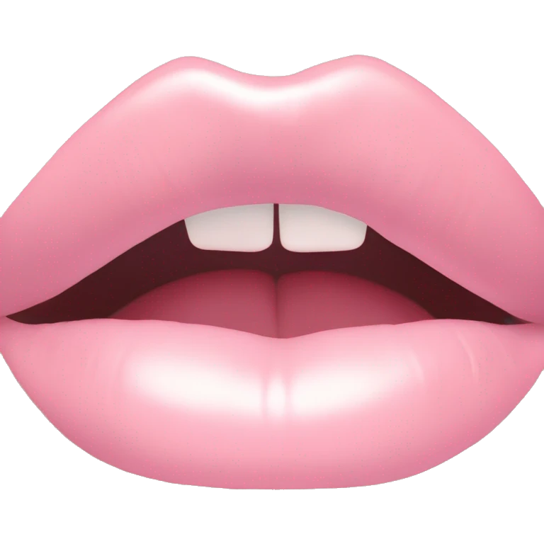 pastel pink lip gloss emoji