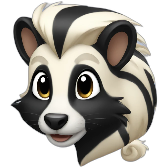 blonde skunk emoji