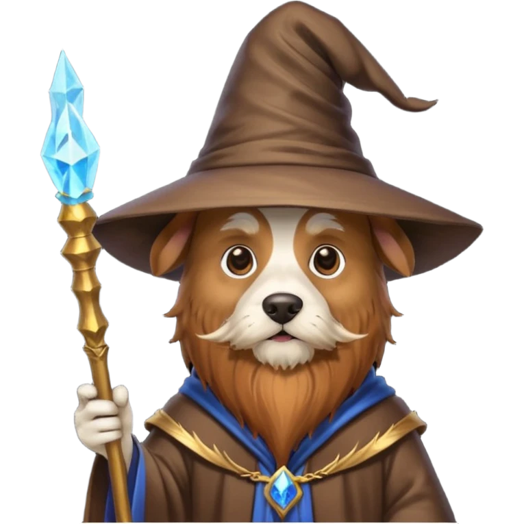 Dog wizard emoji
