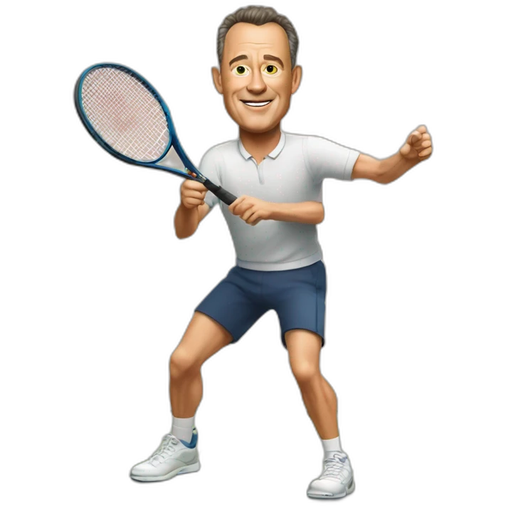 tom hanks playing tennis emoji