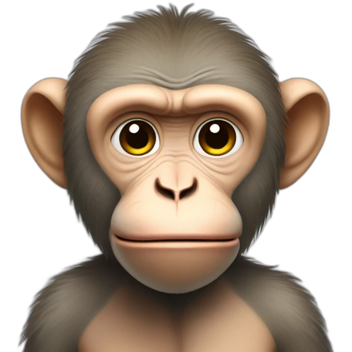 Sad macaque with a rag emoji