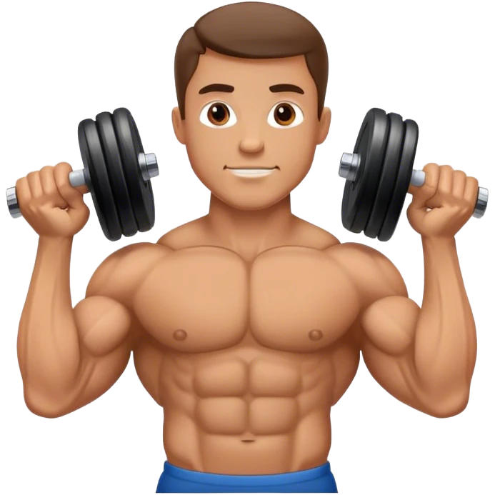 guy how to bicep curls emoji
