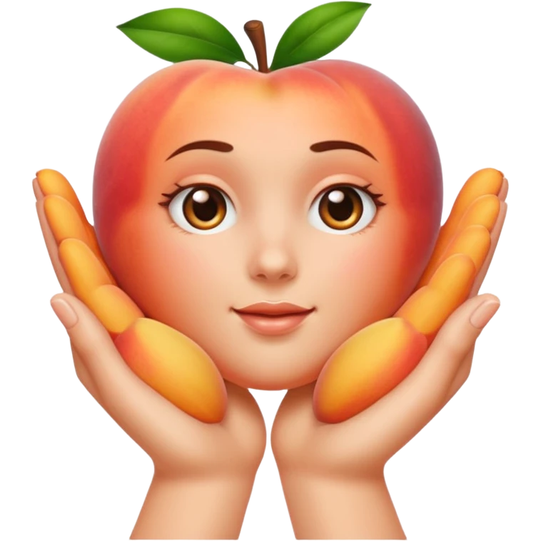 Peach hands  emoji