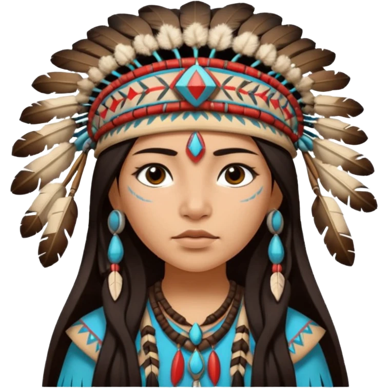 native american girl emoji