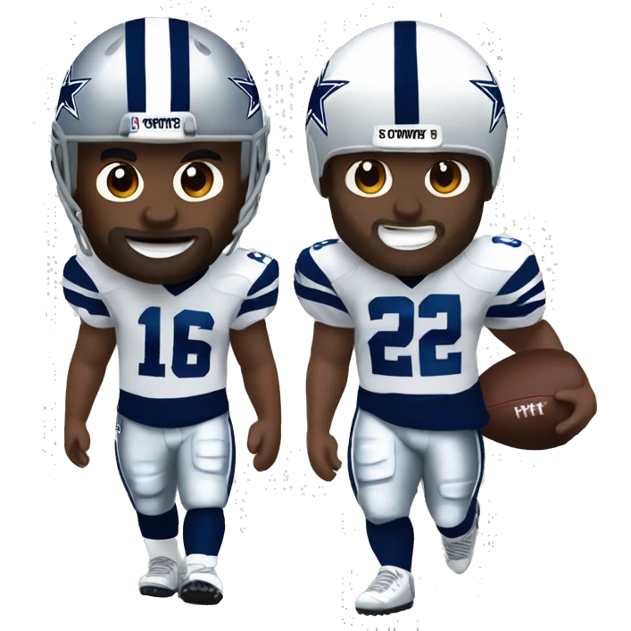 NFL football player, Dallas cowboys, punt   emoji