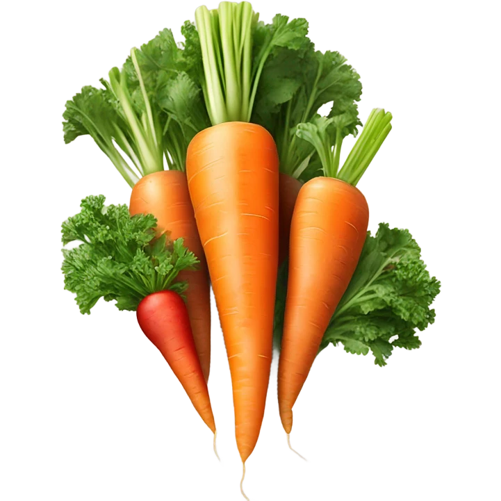 carrots and strawberry  emoji
