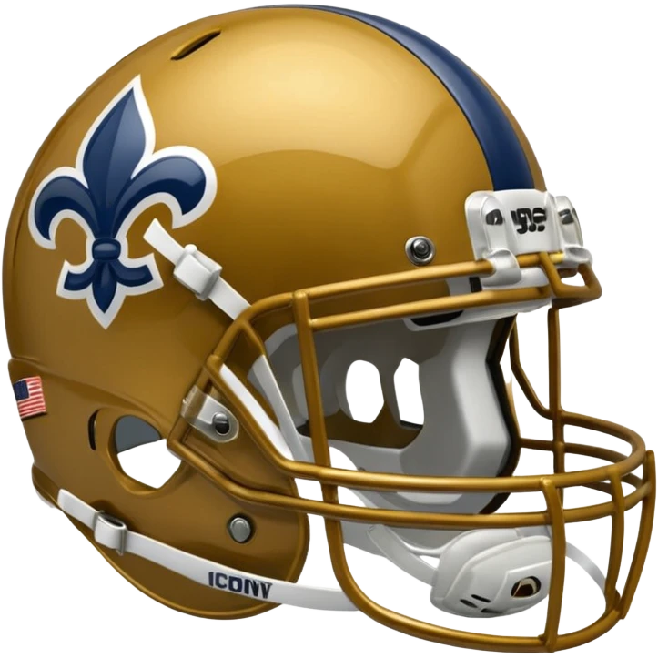 college football player helmets dark gold  emoji