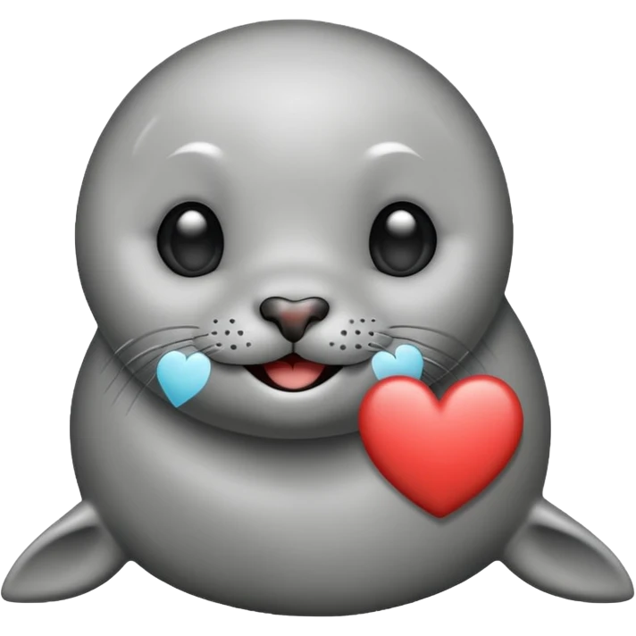a seal in love emoji