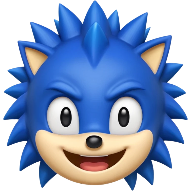 Sonic emoji well made like the original one without any mistakes emoji