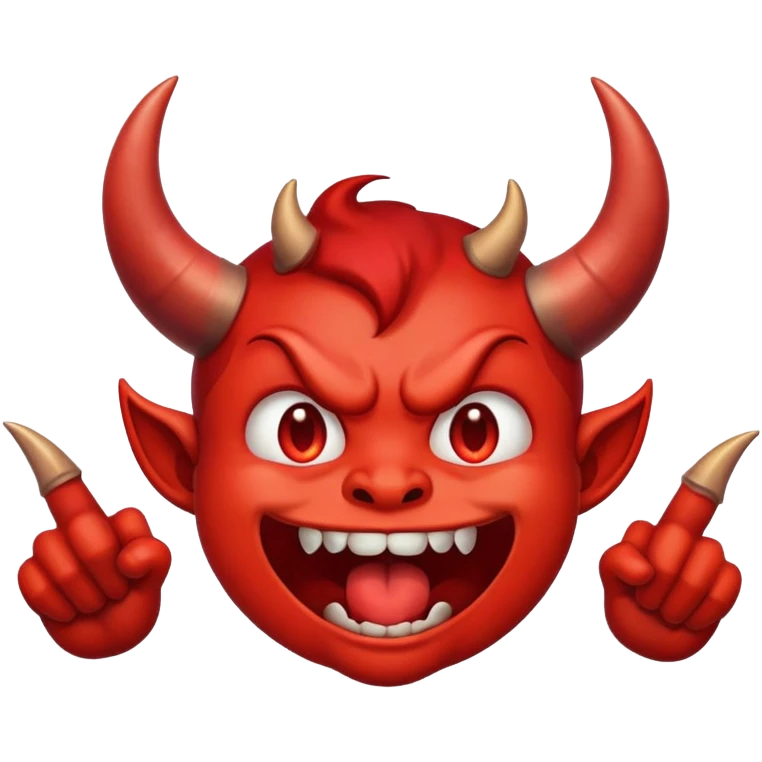 Emoji With Dumbass Face With Devil's Horns  Drooling  emoji