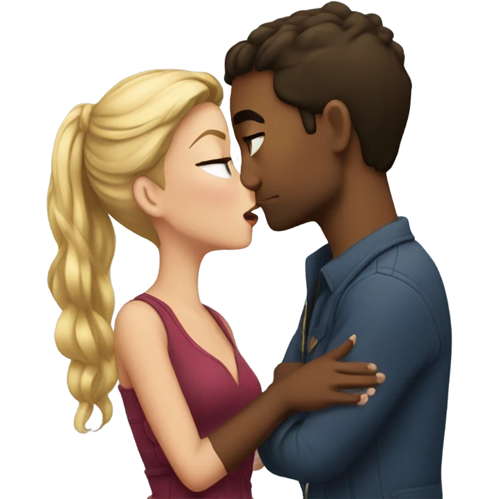 chase and anna kissing emoji