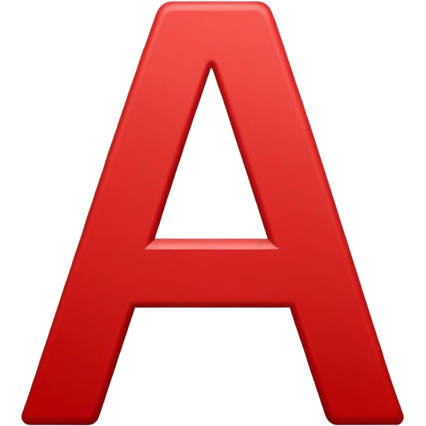 Letter A emoji