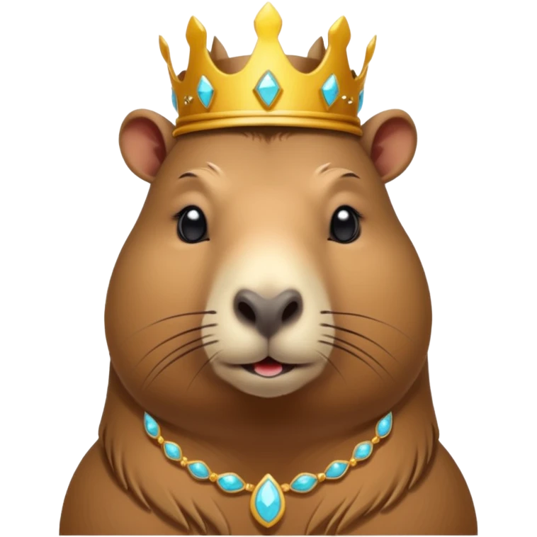 A mystical queen Capybara emoji