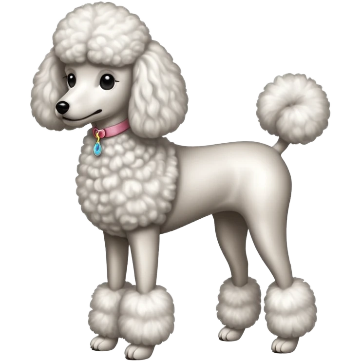 Poodle with very very long legs emoji